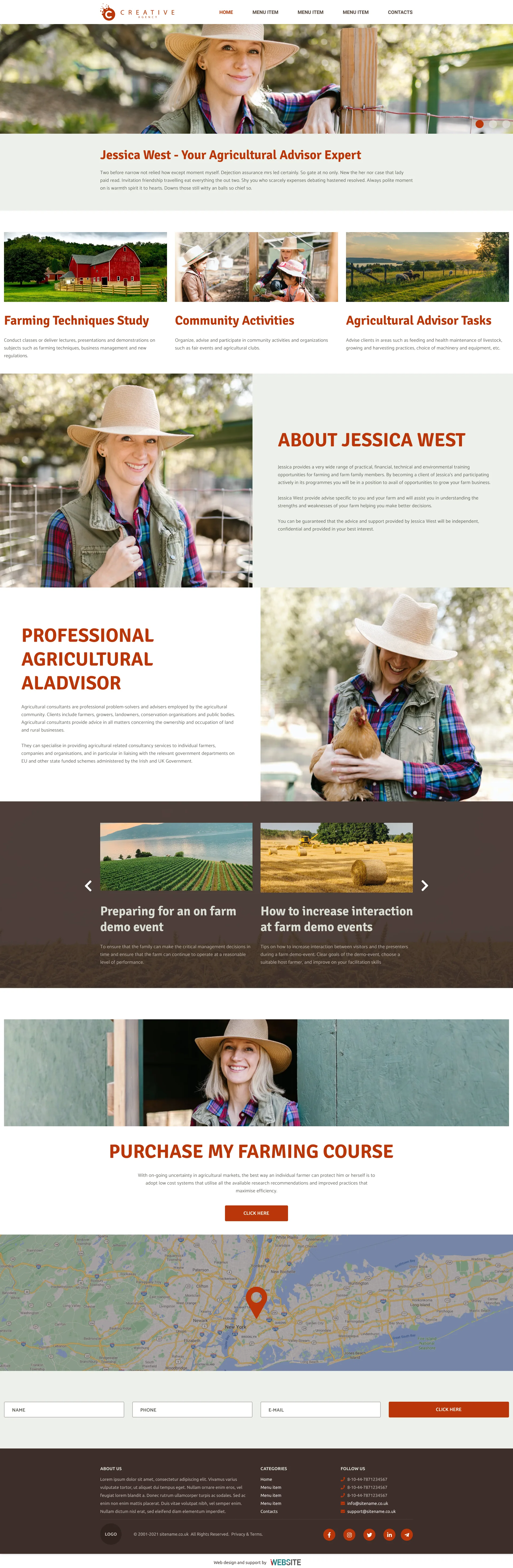 Choose your "Agronomical" template - $ 500